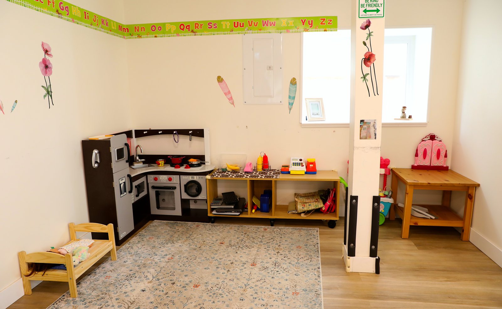 Dramatic play kitchen corner
