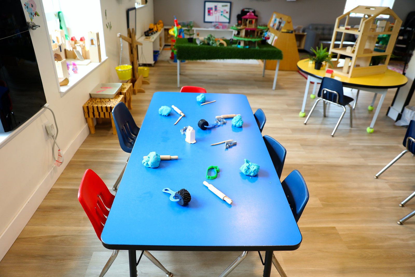 Playdough sensory table
